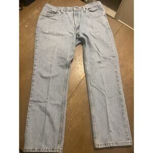 Faded Slightly Distressed 38x30 Lee Jeans Regular Fit Straight Leg 100% Cotton